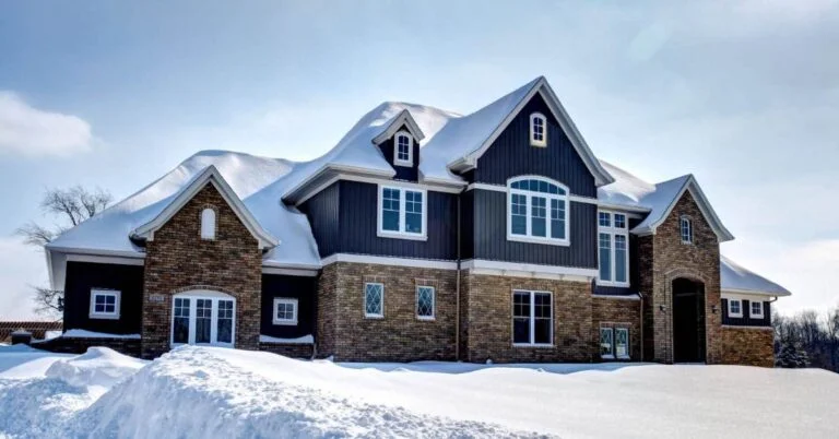 Half Brick Half Siding Exterior