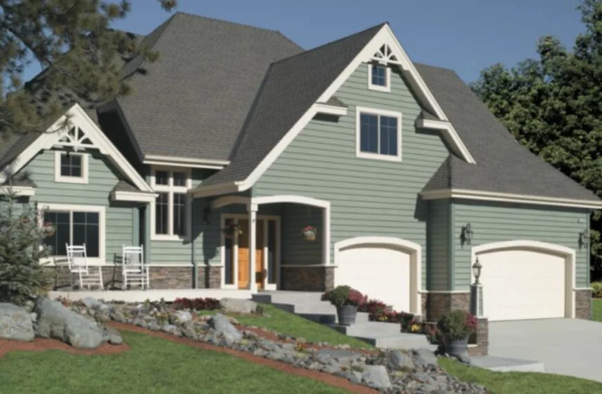 Sage Green House Exterior